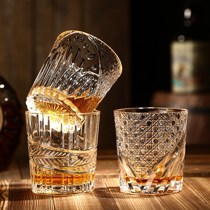 bold lotteri synge Old Fashioned Whiskey Glasses - Our Dining Table