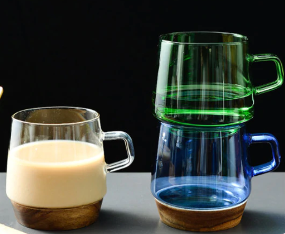 glass coffee mug, coffee mug, glass coffee cup, 