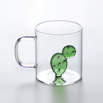 Best-Glass-Coffee-Mug-with-3D-cactus-on-the-bottom