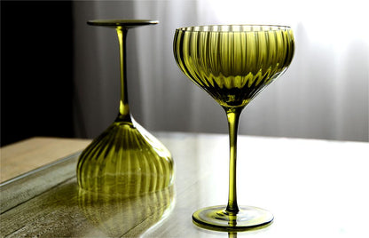 Olive Vintage Style Martini Glass