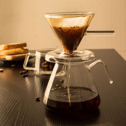 Borosilicate Glass Pour Over Coffee Maker Set