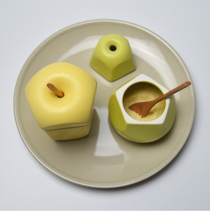 fruit shaped bowl, ceramic spice bowl, 