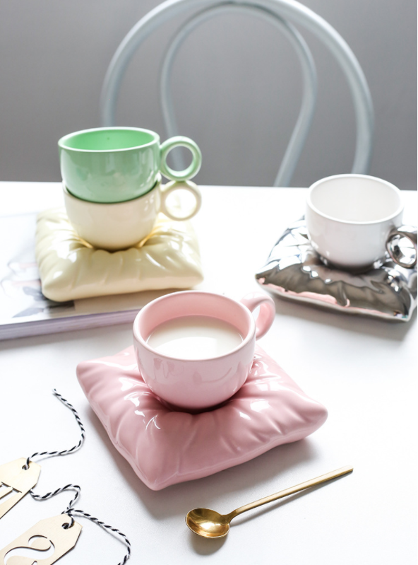 Pastel Pillow Mug, Furniture & Home Living, Kitchenware & Tableware, Coffee  & Tea Tableware on Carousell