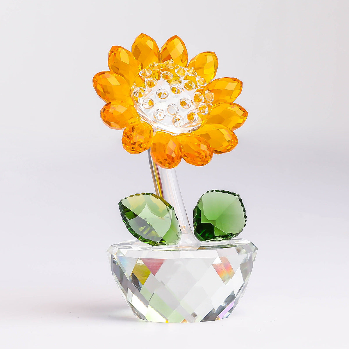 Crystal Sunflower Desk Decor
