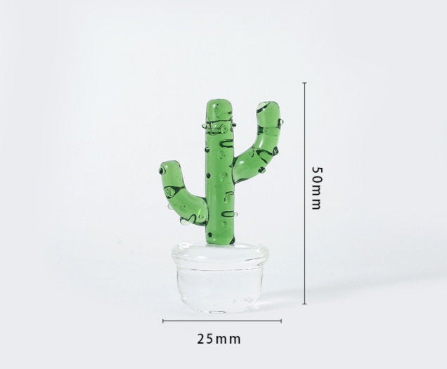 Glass Cactus Decore, Cactus Decore, cactus decorations