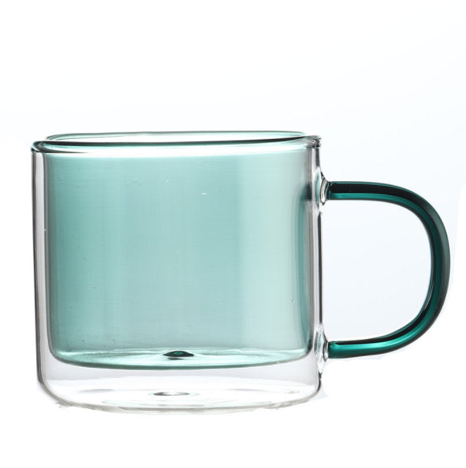double wall glass coffee mugs, double wall coffee cups, Colored glass coffee mugs, double wall glass cup, colored glass mugs,