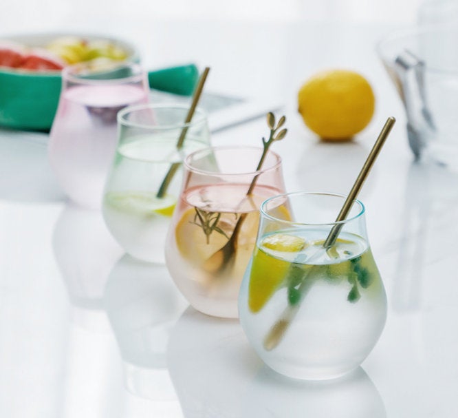 Cocktail Glasses, pastel colored wine glasses, colorful cocktail glasses, colored cocktail glasses